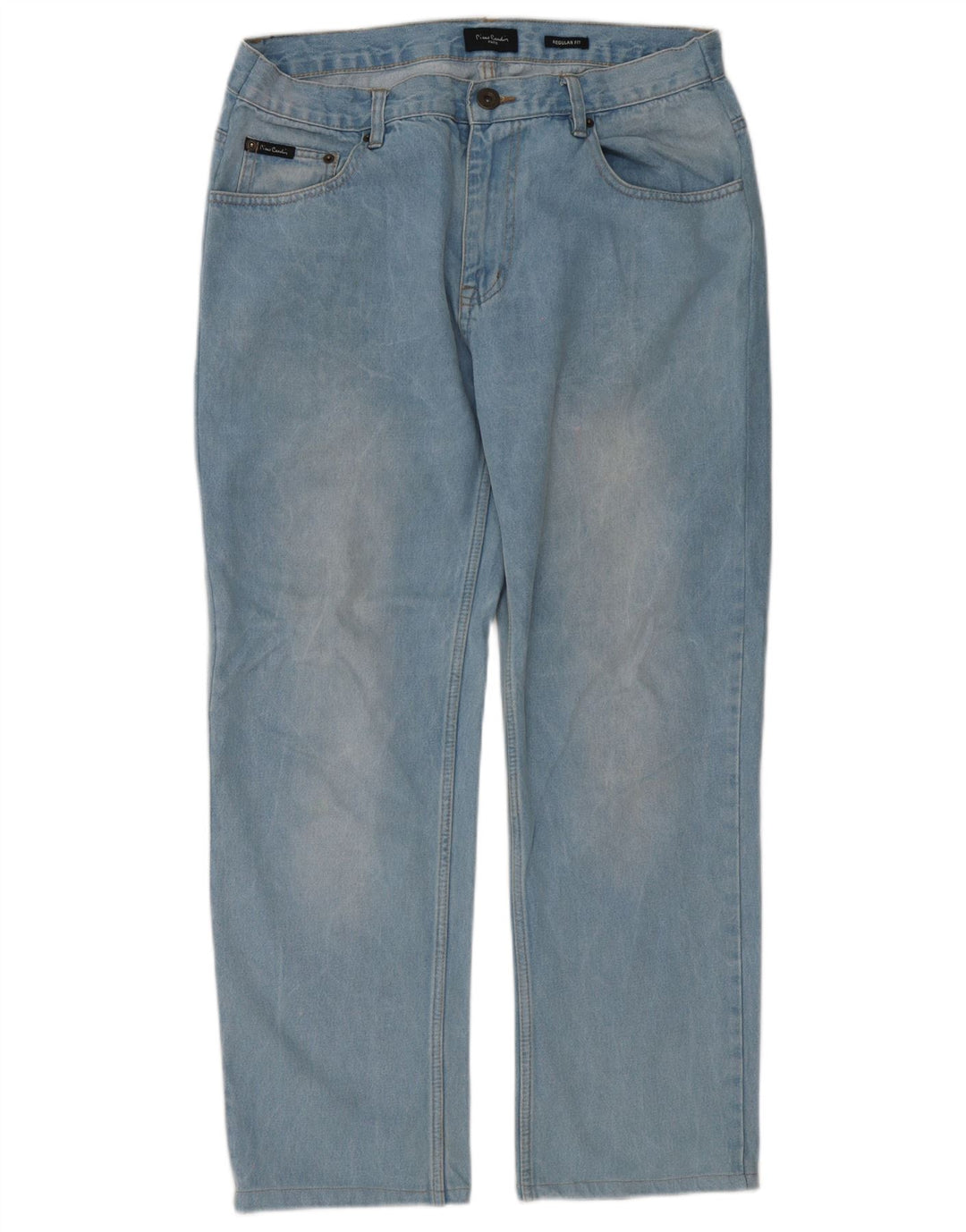 Jeans dritti da uomo vestibilità regolare Pierre Cardin W36 L29 cotone blu