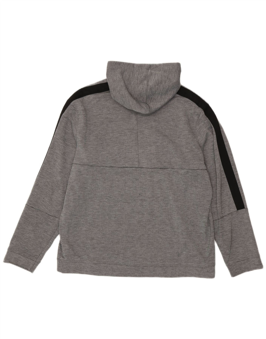 Felpa con cappuccio Reebok da uomo XL in poliestere color block grigio