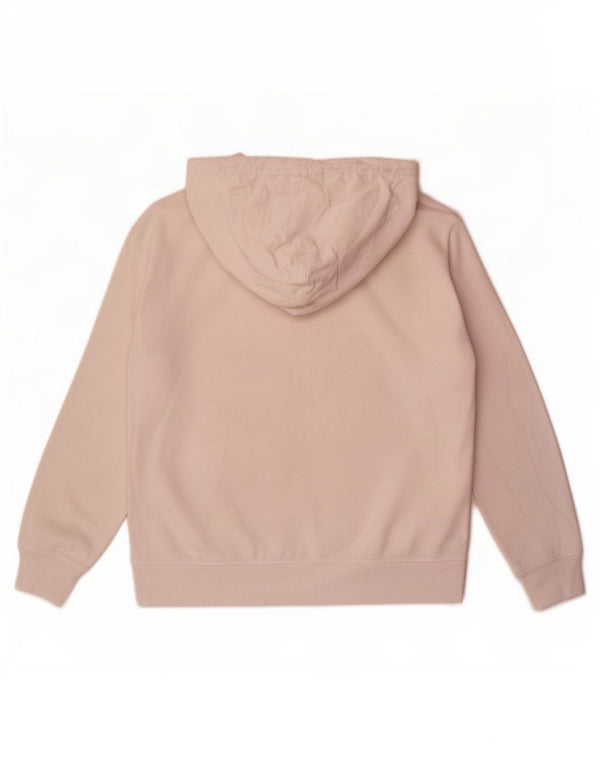 Levi's Donna Maglia con cappuccio grafica vestibilità ampia UK 14 Cotone bianco medio