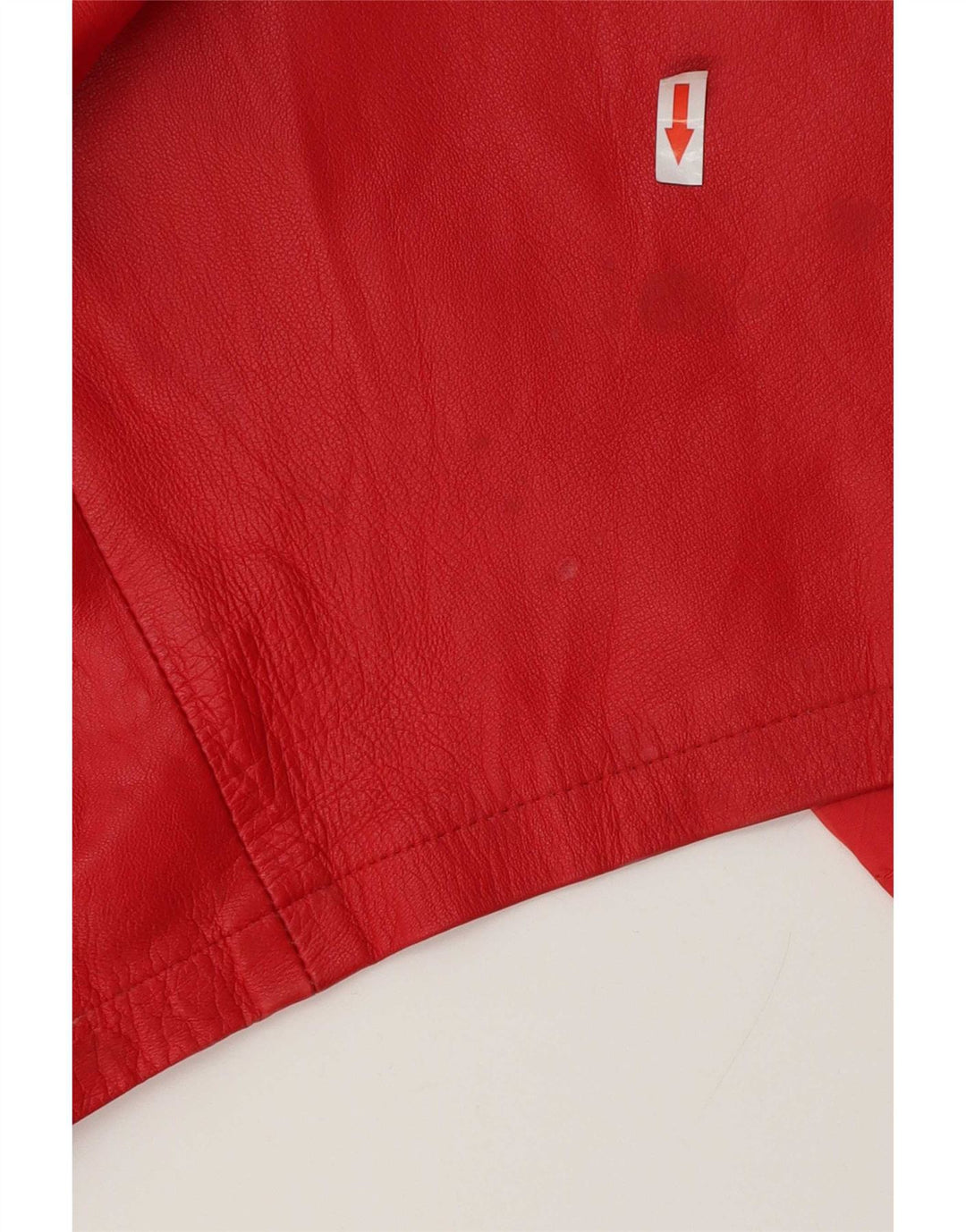 Abito tubino in pelle vintage da donna IT 48 XL Rosso