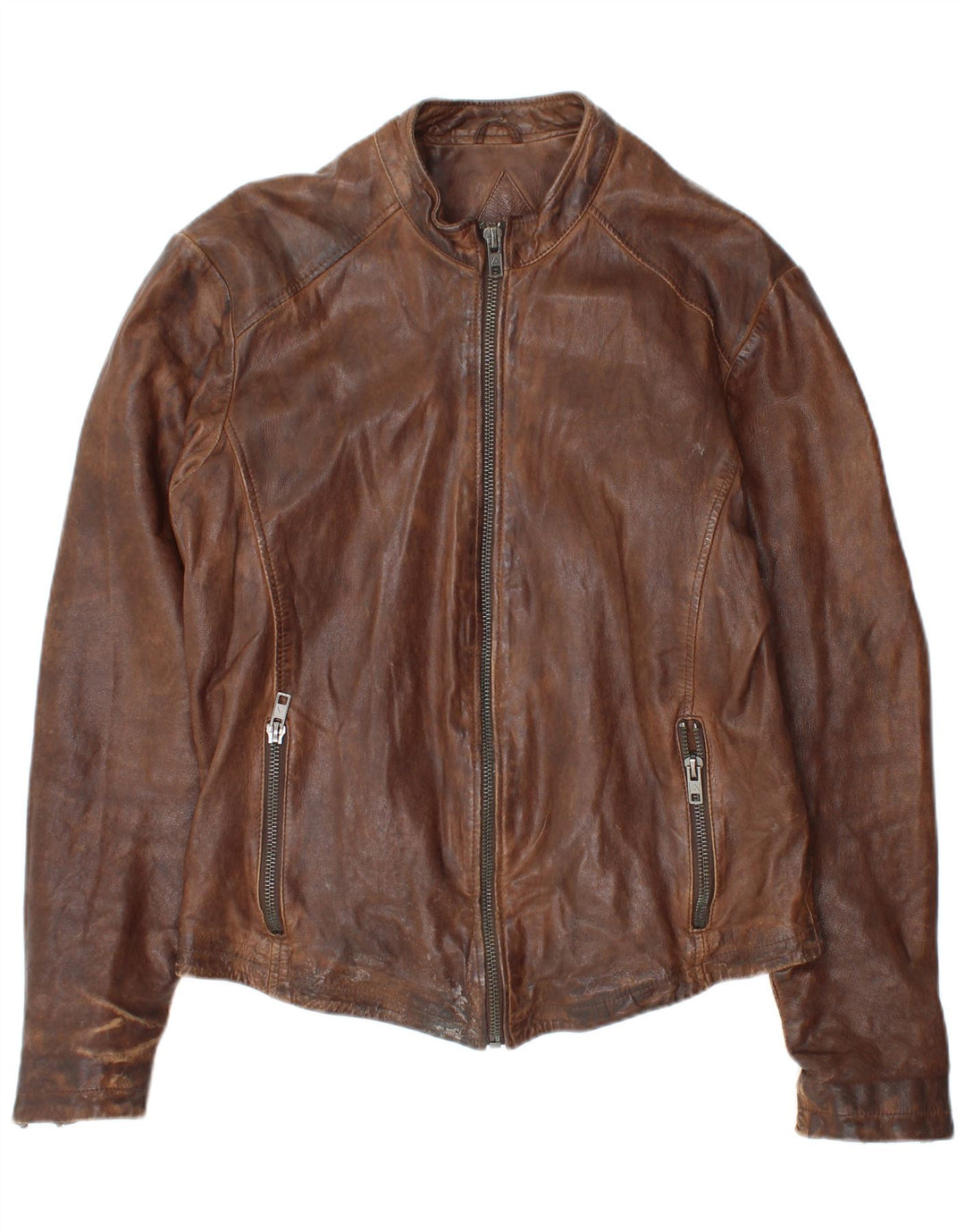 Giacca in pelle da uomo Be Edgy UK 40 Large in pelle marrone