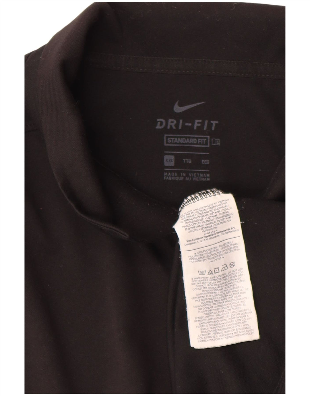Polo Nike da uomo Dri Fit vestibilità standard 2XL poliestere nero