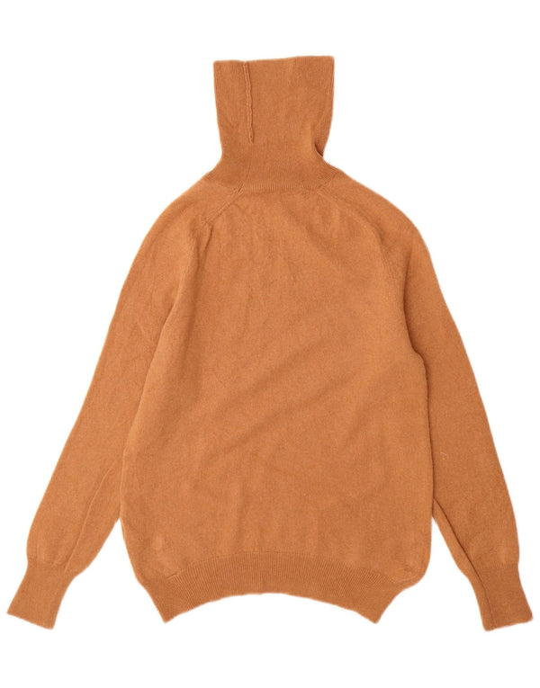 ZARA Maglione da Donna con Collo Alto e Maglione UK 12 Lana Marrone Medio