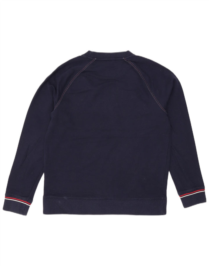 Felpa grafica da uomo Fila, maglione medio, cotone blu navy