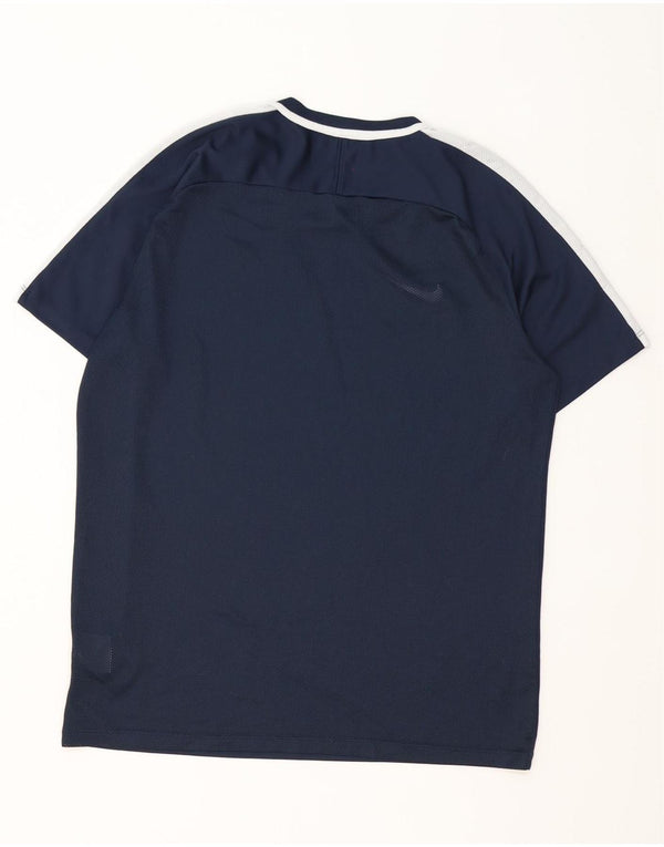 T-shirt Nike Dri Fit da uomo, taglia grande, in poliestere color block blu navy