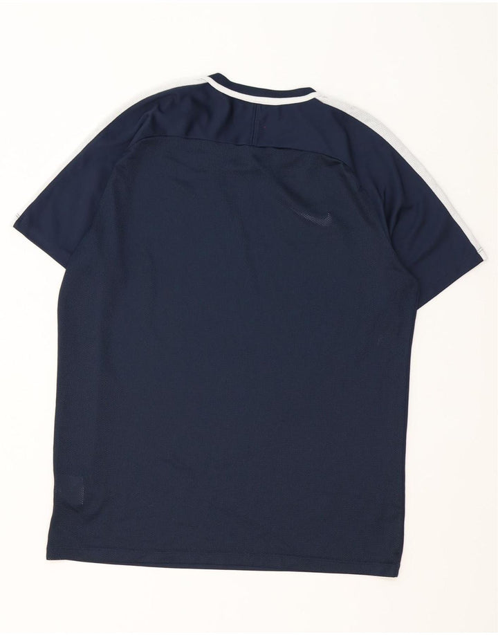 T-shirt Nike Dri Fit da uomo, taglia grande, in poliestere color block blu navy