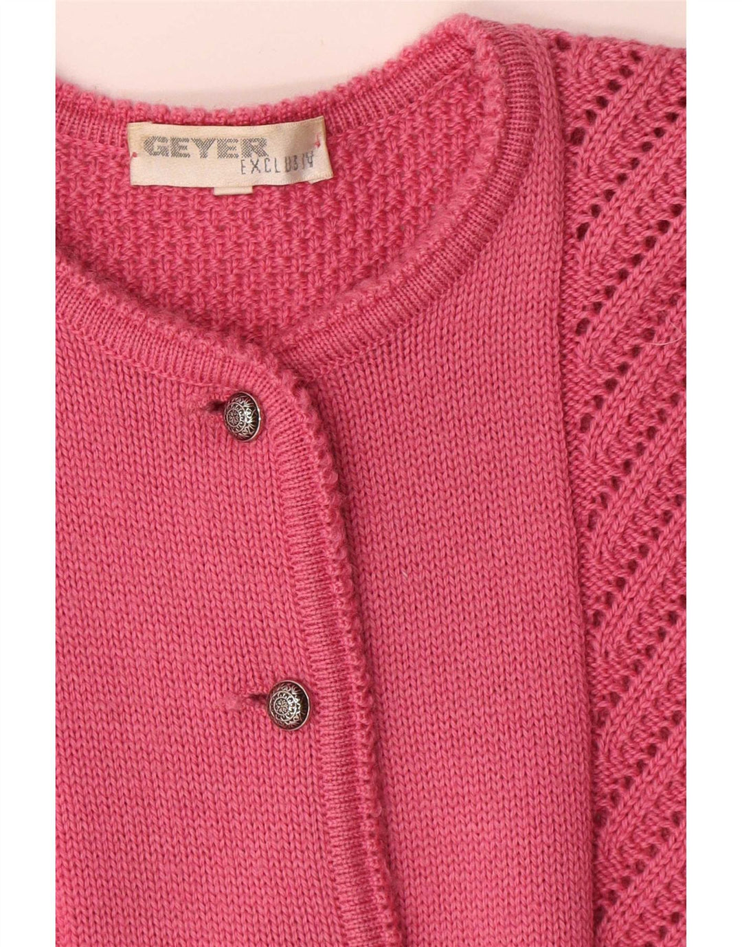 Maglione cardigan da donna Geyer IT 42 Lana rosa medio