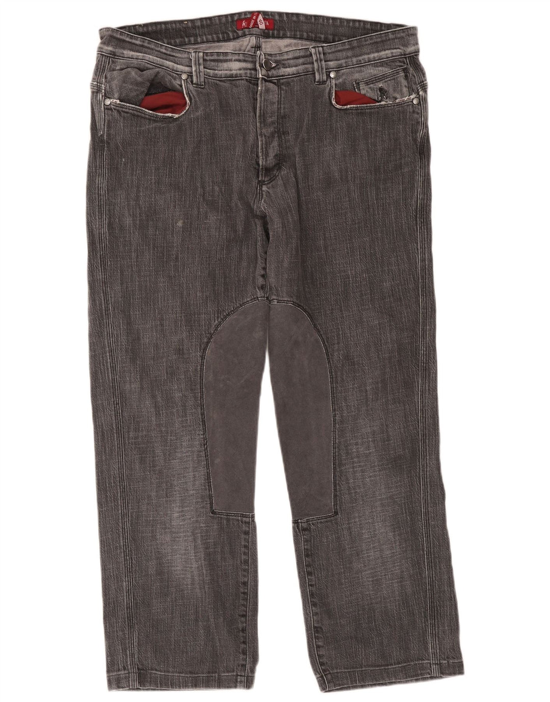 Jeans corti da equitazione da uomo SIVIGLIA W40 L26 poliestere grigio