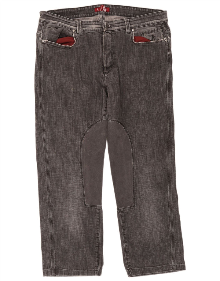 Jeans corti da equitazione da uomo SIVIGLIA W40 L26 poliestere grigio