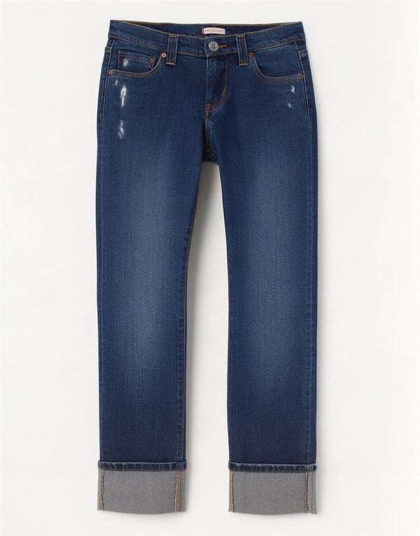 Jeans Levi's da donna slim effetto invecchiato US 5 medio W30 L26 cotone blu