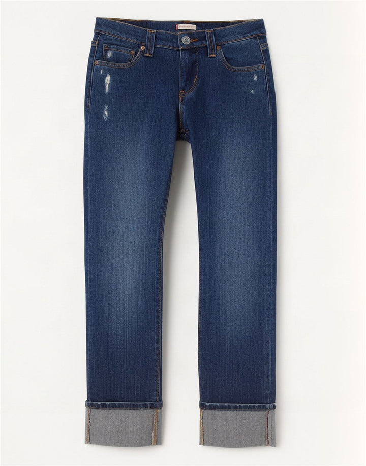 Jeans Levi's da donna slim effetto invecchiato US 5 medio W30 L26 cotone blu