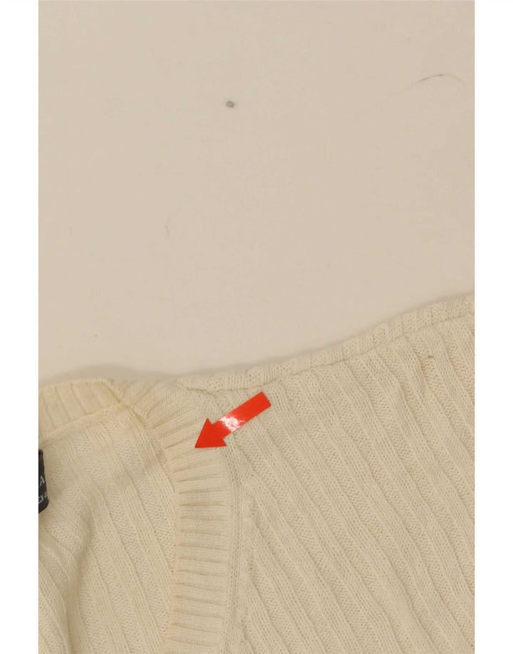 T-shirt Zara da uomo Top grande in cotone beige