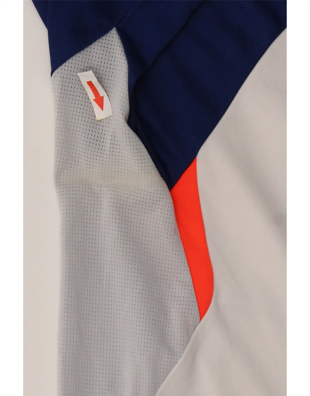T-shirt da uomo Adidas Top in poliestere color block bianco medio