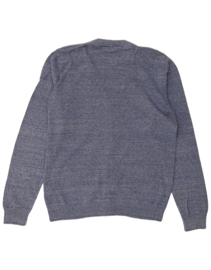 JACK & JONES Maglione cardigan da uomo in cotone blu medio