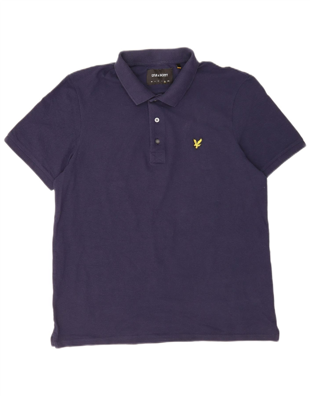 Polo da uomo Lyle & Scott XL in cotone blu navy