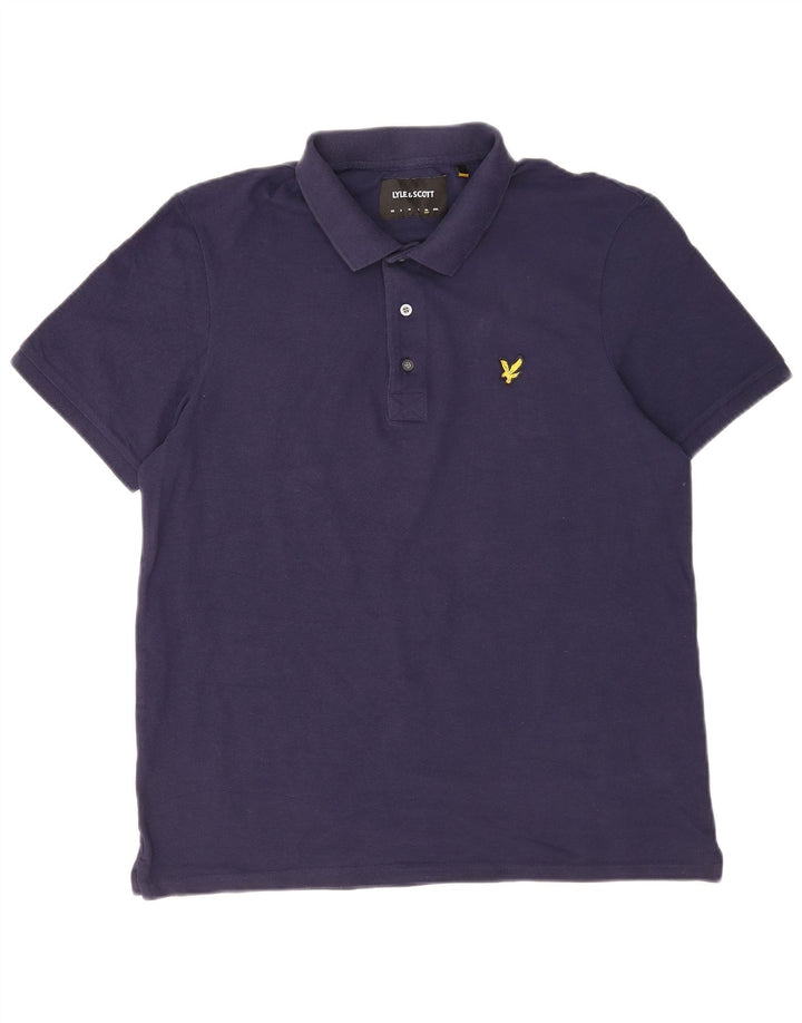 Polo da uomo Lyle & Scott XL in cotone blu navy