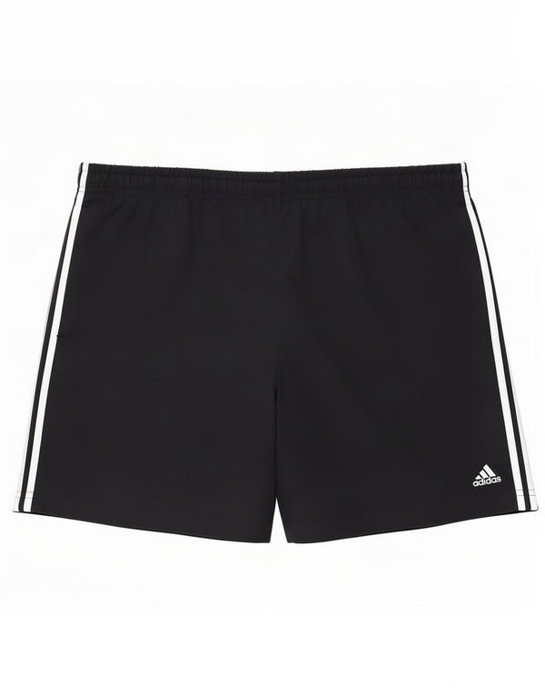 Adidas Womens Sport Shorts UK 14 Large Navy Blue Polyester