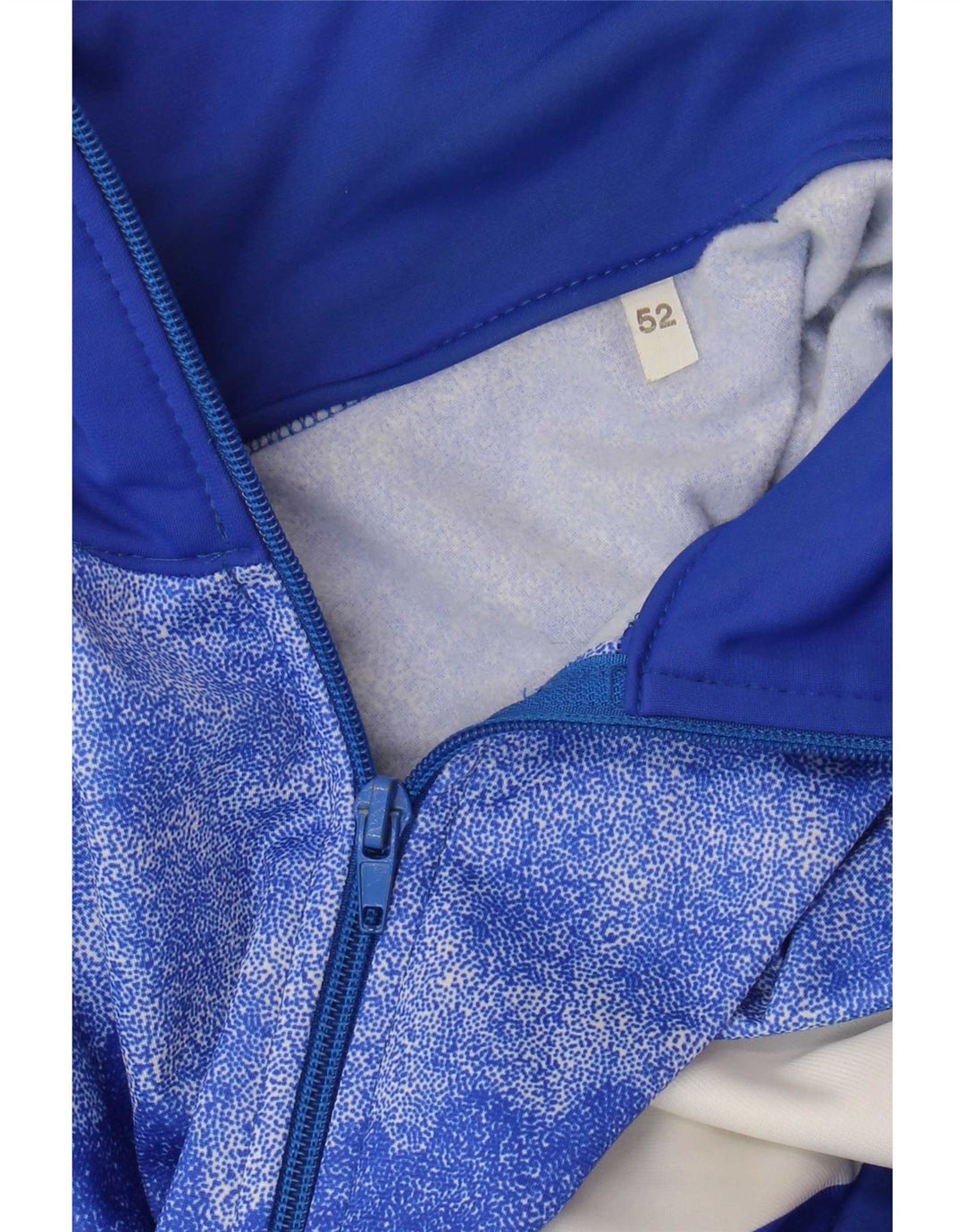 Giacca da ginnastica vintage da uomo IT 52 Large Blue Colourblock