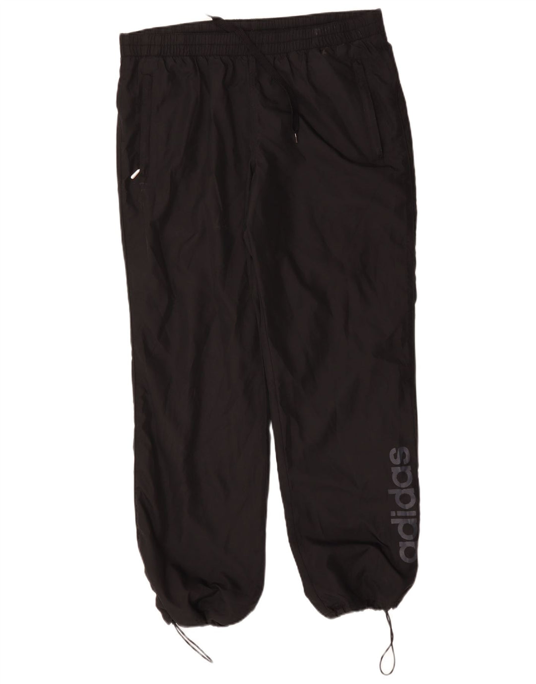 Pantaloni da tuta con grafica ADIDAS da uomo Joggers medio poliestere nero