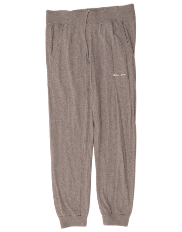 Pantaloni da tuta da donna Champion Joggers UK 14 Cotone screziato grigio medio