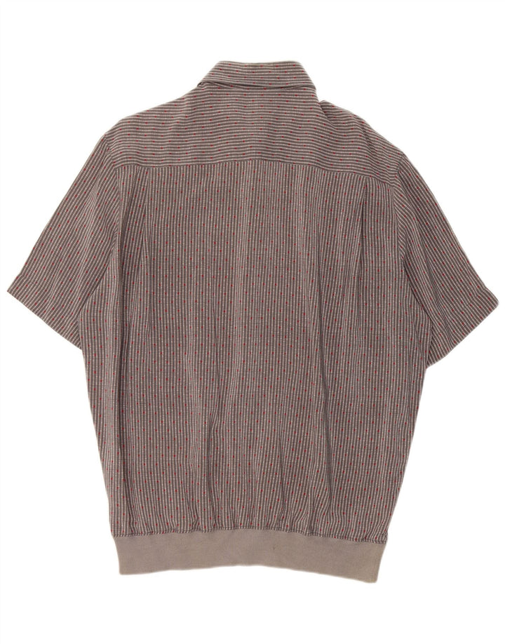 Maglia Manica Corta Uomo Gran Sasso XL Seta Rigata Grigia
