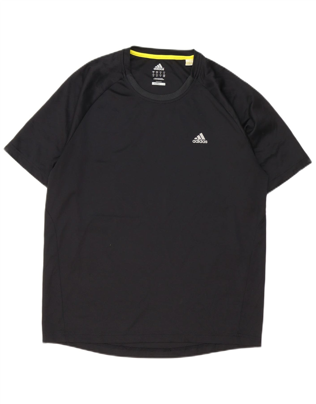 Maglietta Adidas Climalite da uomo media nera