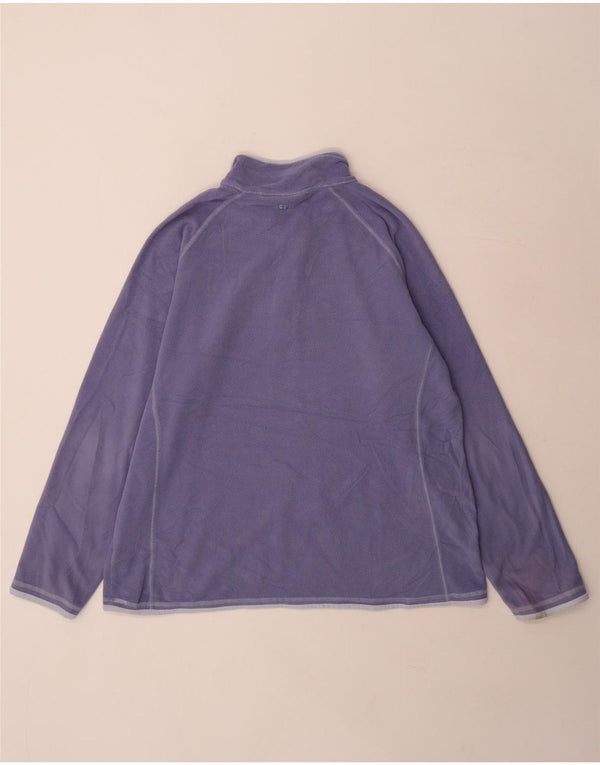 Maglione in pile da donna con collo e zip Mountain Warehouse UK 20 2XL Poliestere viola