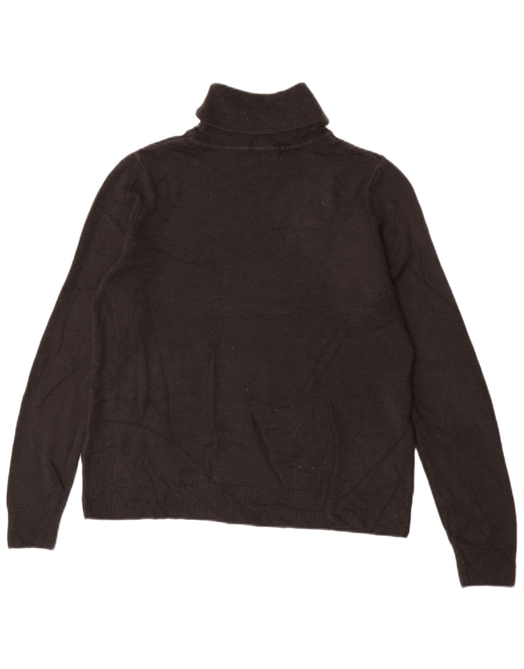 Maglione maglione a collo alto da donna Marks & Spencer UK 16 grande acrilico nero