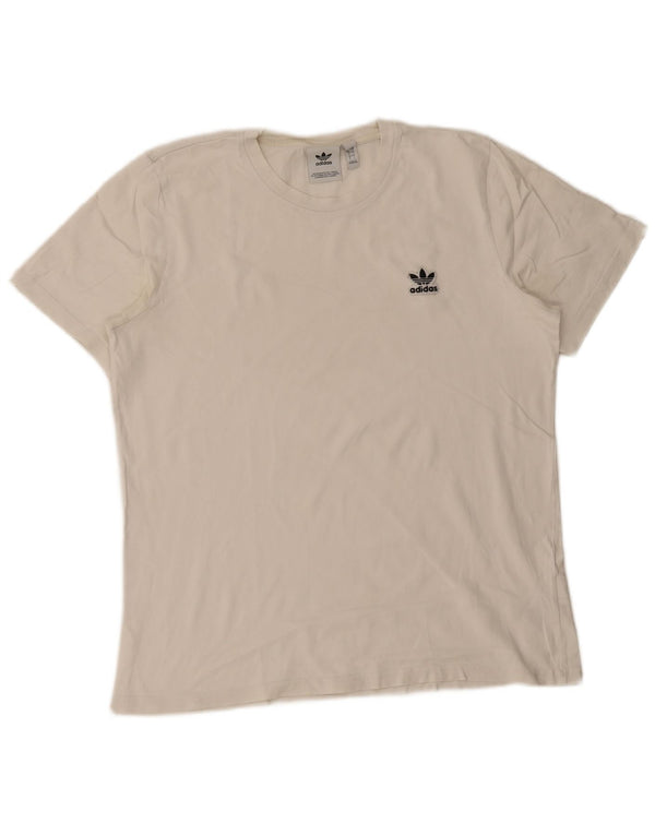 Maglietta Adidas da uomo Top Large in cotone bianco