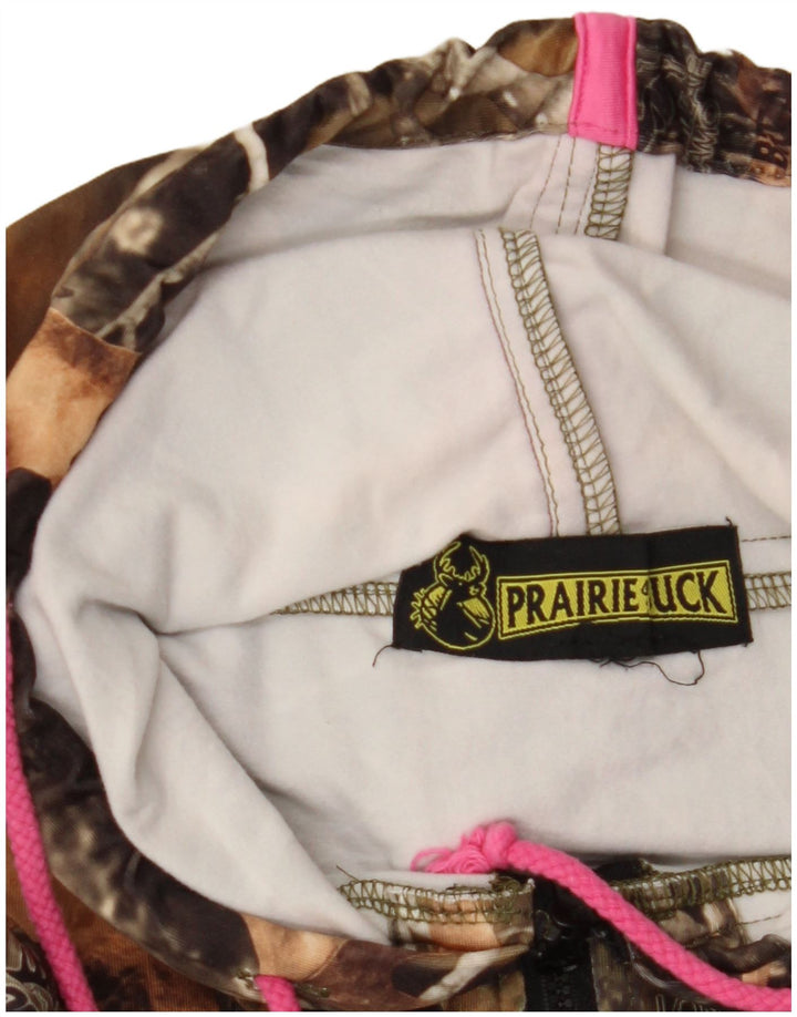 Maglione con cappuccio e zip da donna LONGLEAF CAMO UK 14 Camouflage beige medio