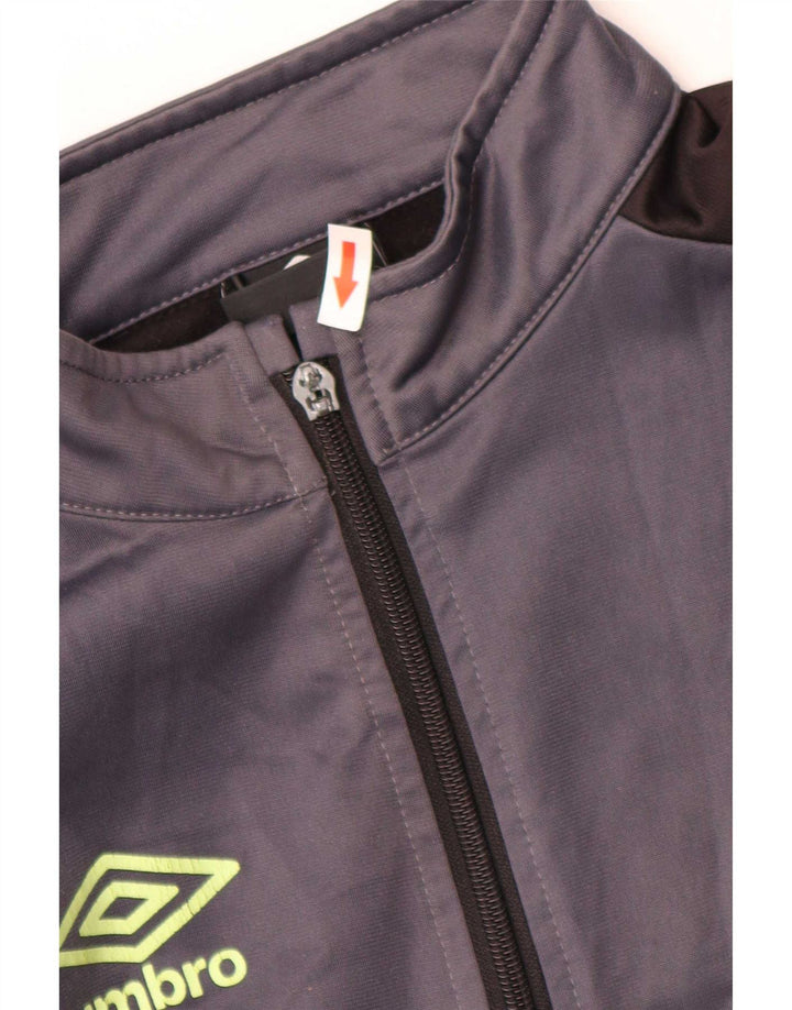 Giacca da tuta da ragazzo Umbro 11-12 anni in poliestere grigio