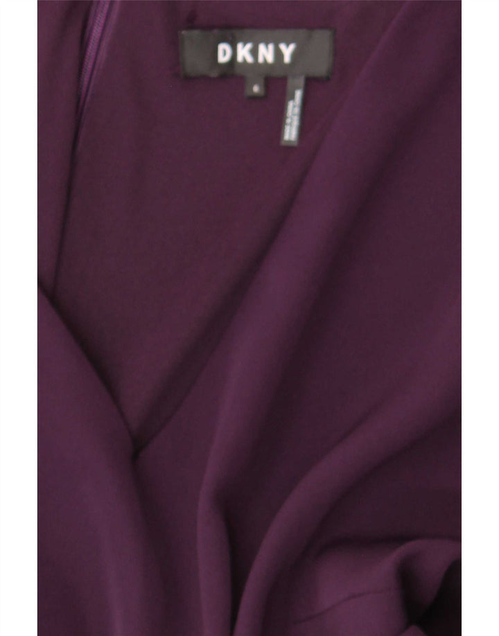 Abito tubino Dkny da donna con maniche a 3/4 US 6 viola medio