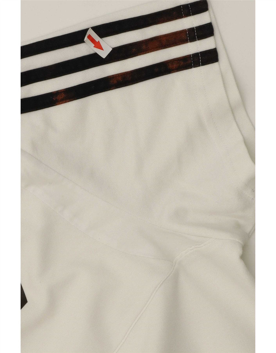 Polo Adidas da uomo Wolverhampton Wanderers grande in cotone a righe bianche