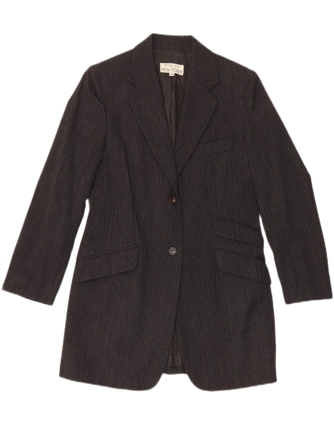 Giacca Blazer da Donna Alberto Biani IT 42 Classica a Righe Grigio Medio