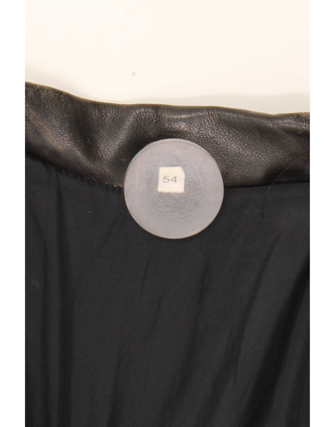 Giacca in pelle vintage da uomo IT 54 2XL Nera