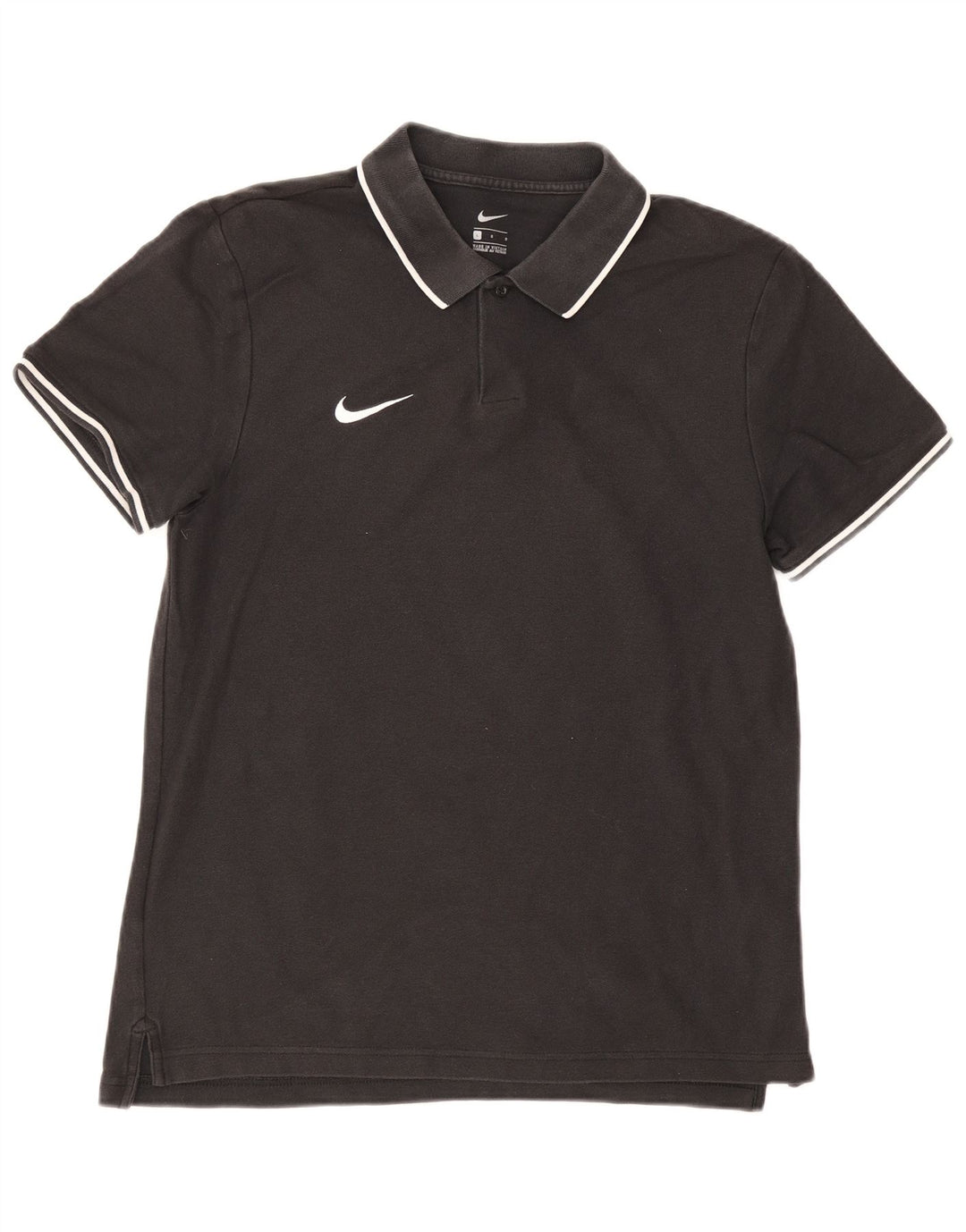 Polo NIKE da uomo grande in cotone nero