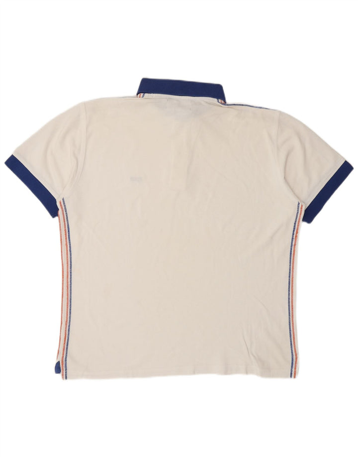 GAS Mens Polo Shirt Medium White
