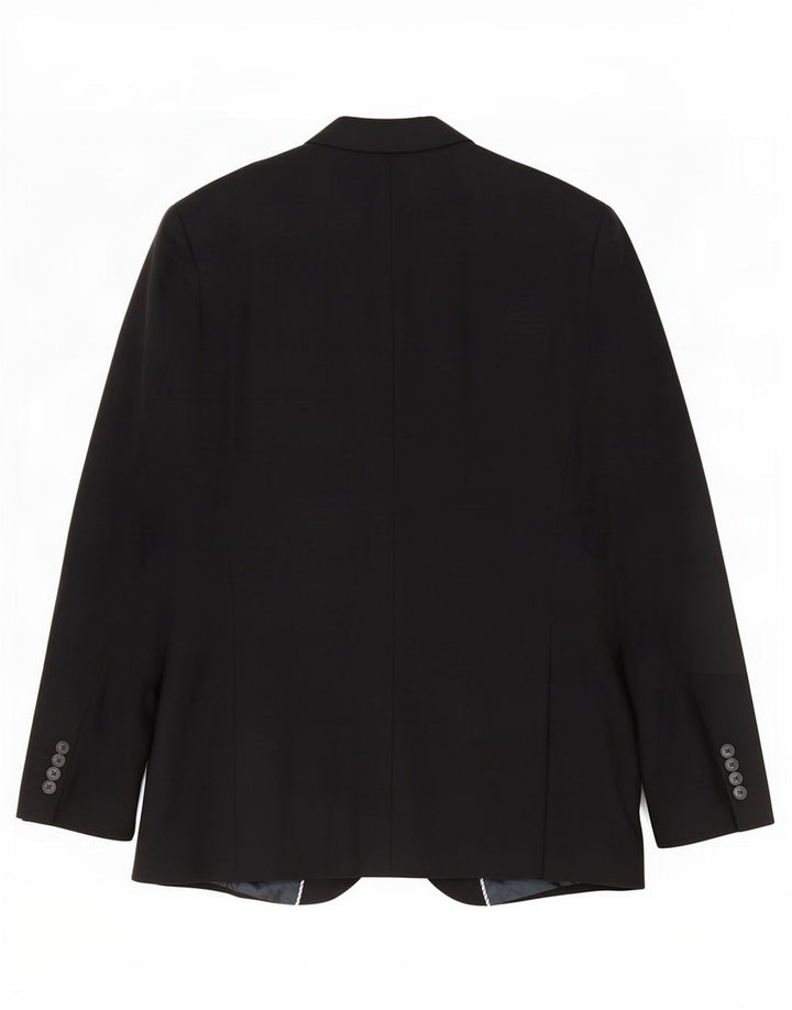 Giacca blazer a 2 bottoni da uomo Marks & Spencer UK 38 lana nera media