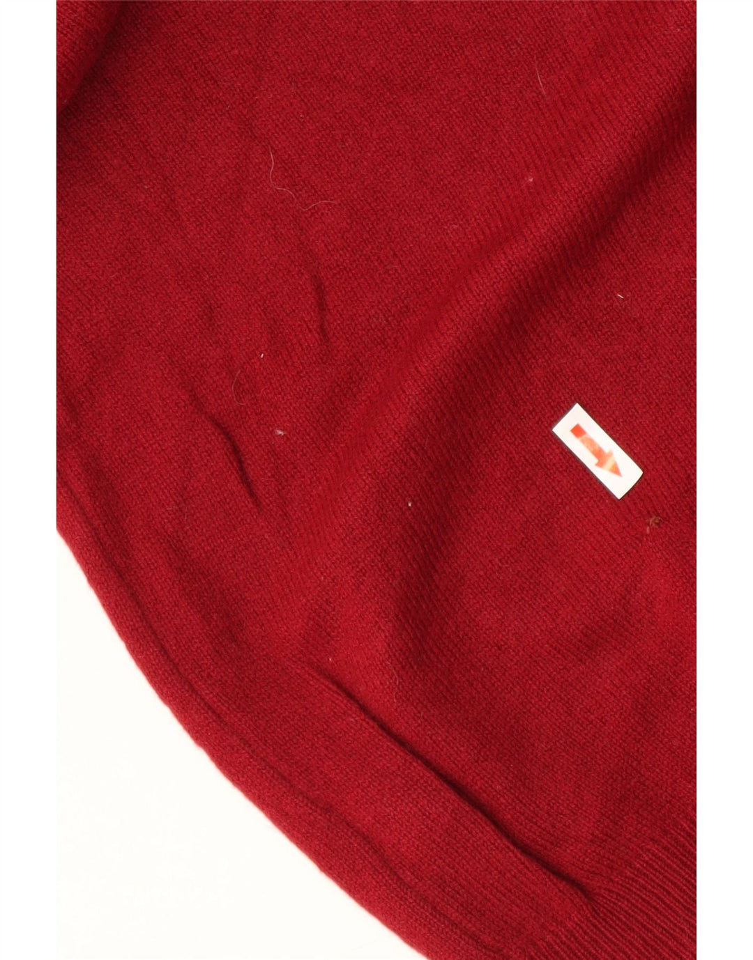Maglione da uomo con scollo a V Marks & Spencer in lana bordeaux media