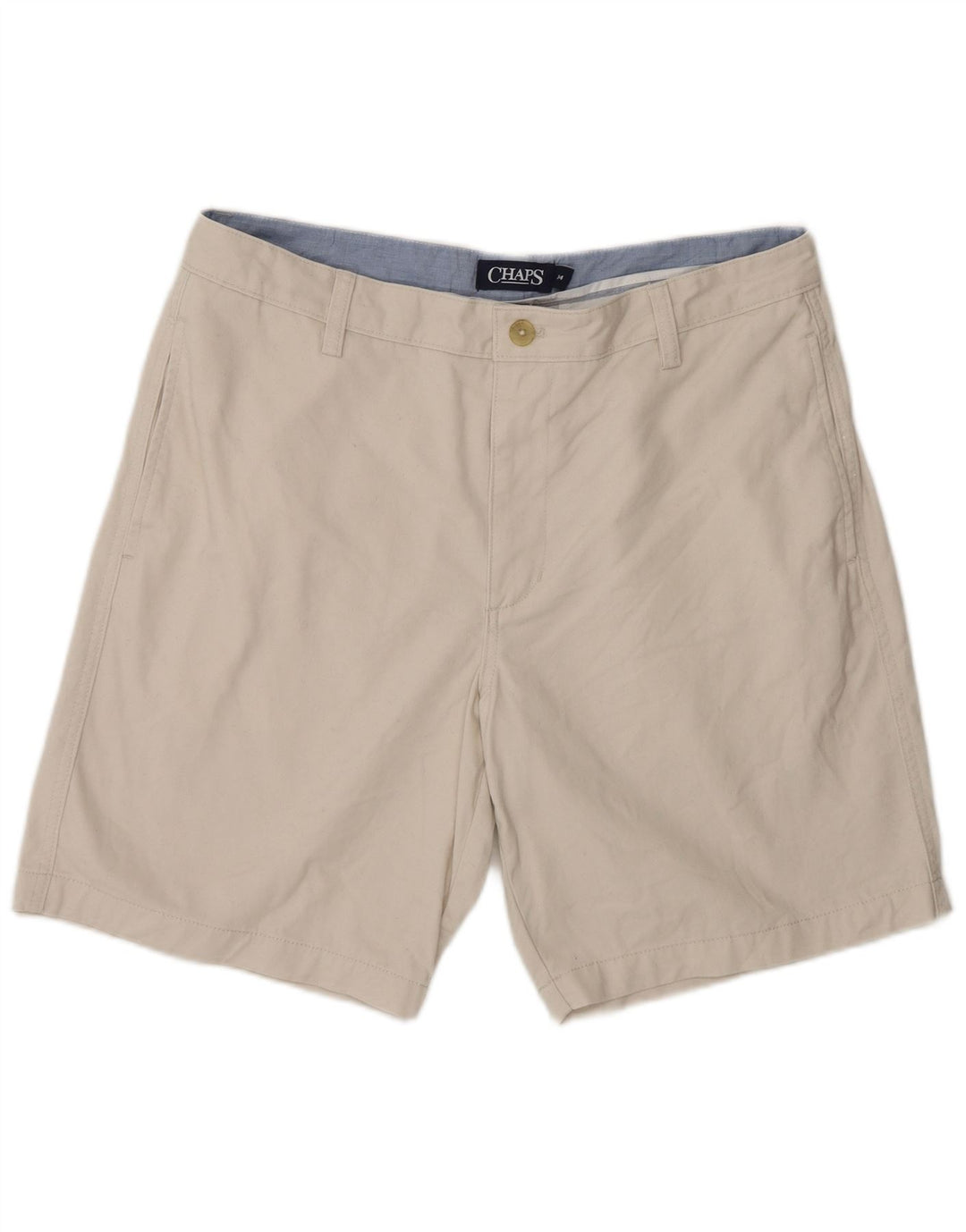 Pantaloncini chino da uomo Chaps W34 grandi in cotone beige