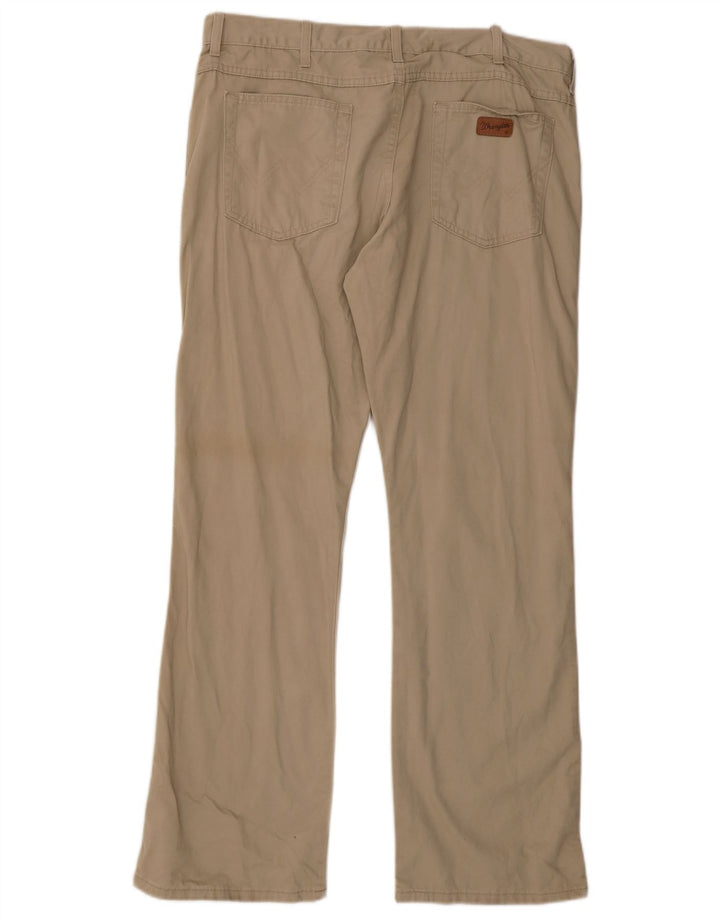 Pantaloni casual da uomo bootcut WRANGLER W38 L32 cotone beige