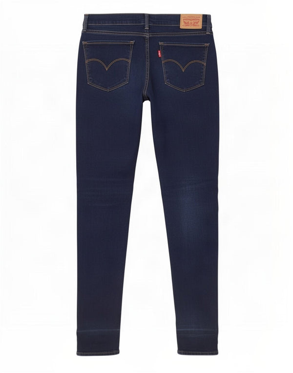 Levi's Womens 710 Super Skinny Jeans W29 L32 Navy Blue Cotton