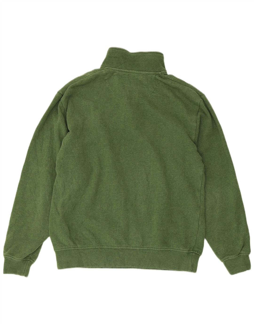 Felpa da uomo con vestibilità regolare con zip 1/4 Orvis, cotone verde medio