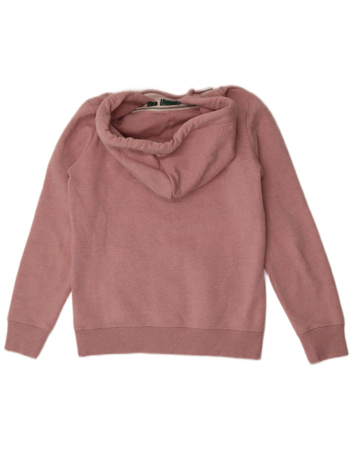 Felpa con cappuccio e zip da donna Superdry UK 10 Small Rosa