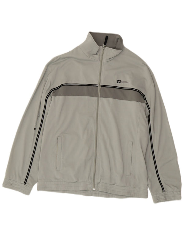 Giacca da tuta da uomo Lotto XL Poliestere color block grigio
