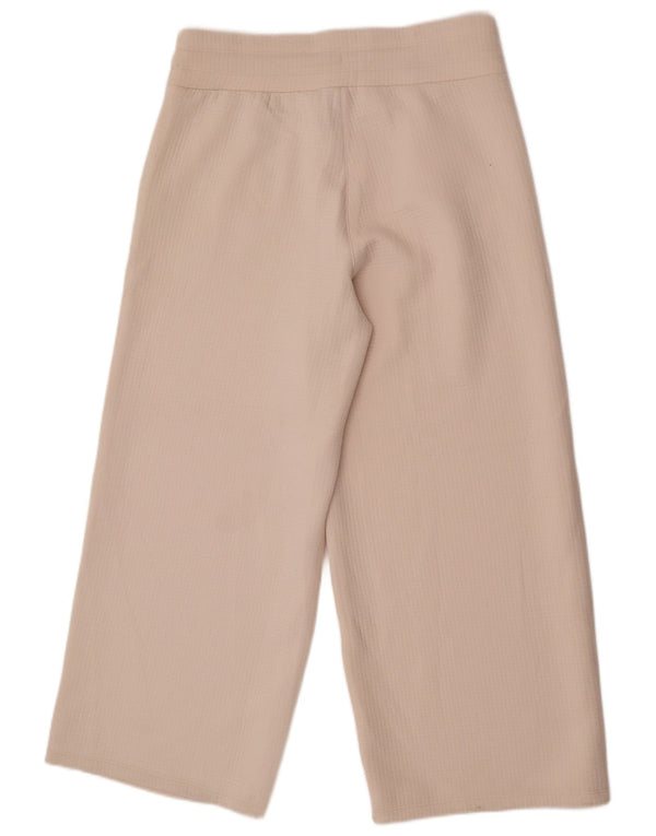 Pantaloni da tuta larghi da donna Dkny UK 18 XL poliestere bianco sporco