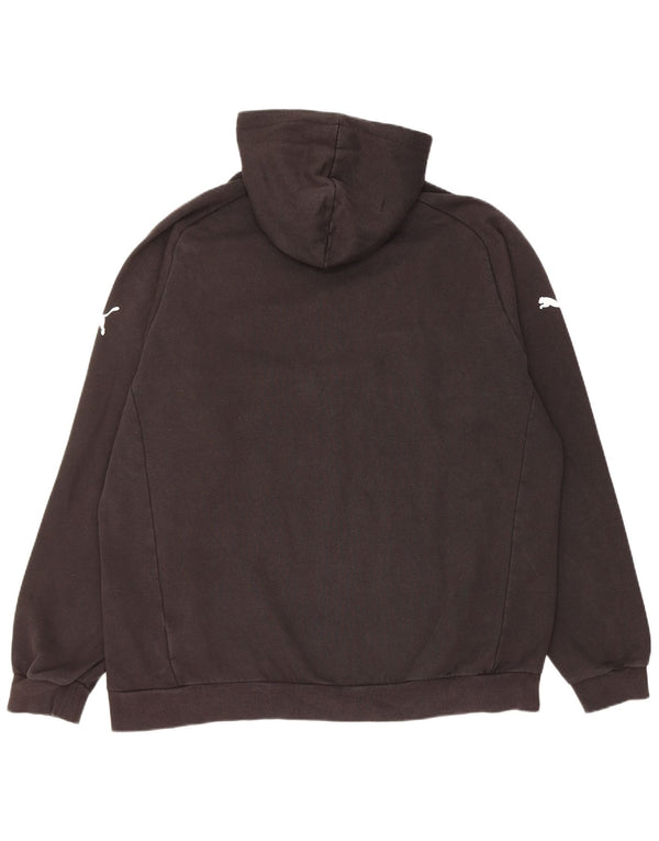Felpa con cappuccio da uomo Puma 2XL cotone nero