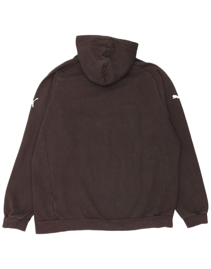 Felpa con cappuccio da uomo Puma 2XL cotone nero