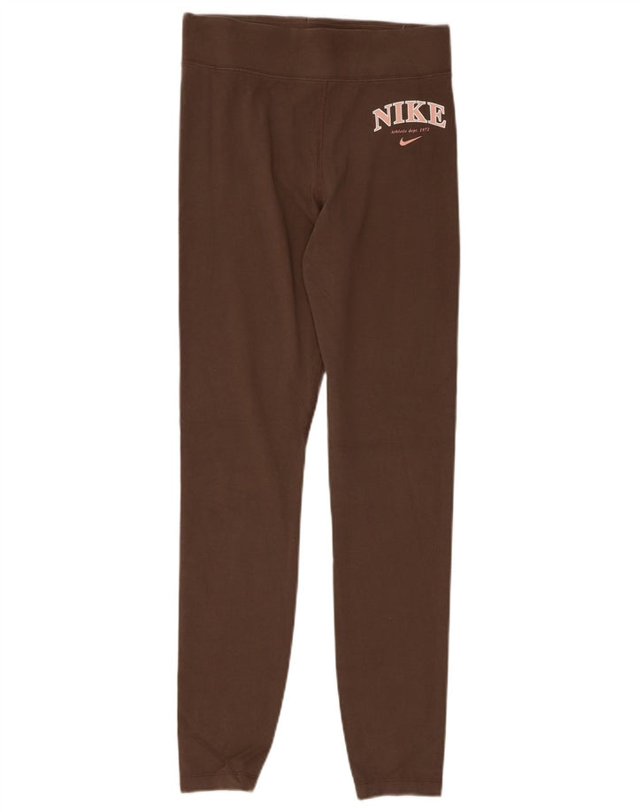 Leggings grafici da donna NIKE UK 10 piccolo cotone grigio