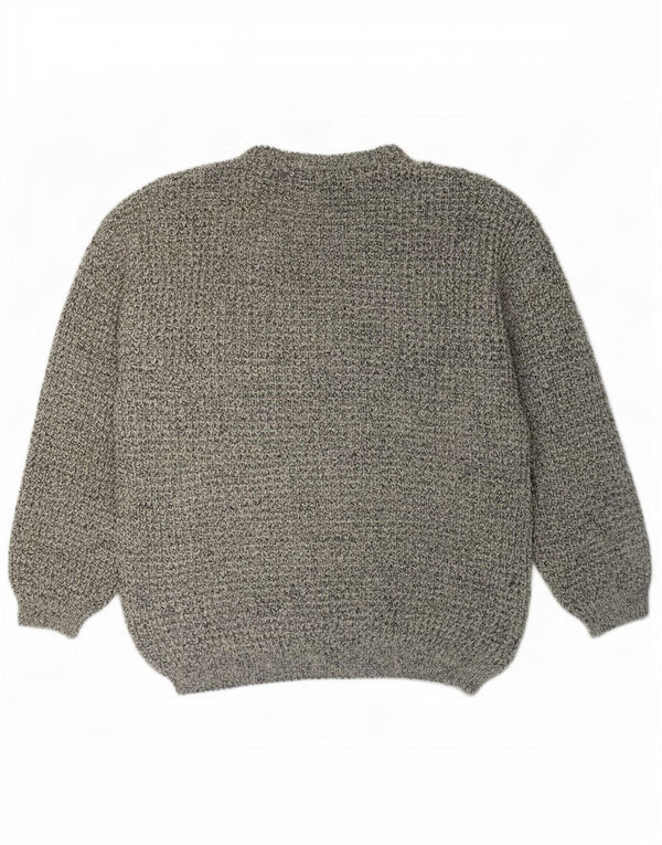 Maglione Lee da uomo con scollo a barca XL grigio chiazzato